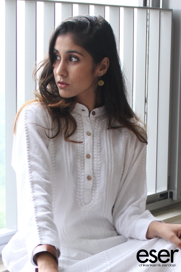 White Straight Kurta | Eser